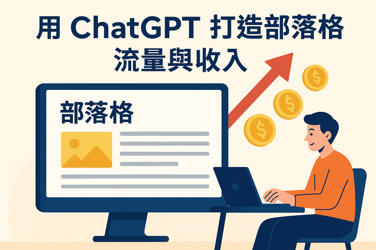 用 ChatGPT 打造高流量部落格：懶人也能賺取被動收入的 AI 賺錢術教學