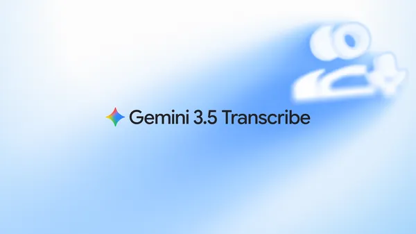 Gemini 3.5 Transcribe 85+ 語言即時語音轉文字官方主圖