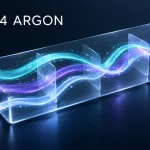 AI 生成概念插畫：輸入、推理與輸出三條光帶共用透明工作空間，呈現 Gemini 4 Argon 的上下文預算；非 Google 官方素材或產品介面。